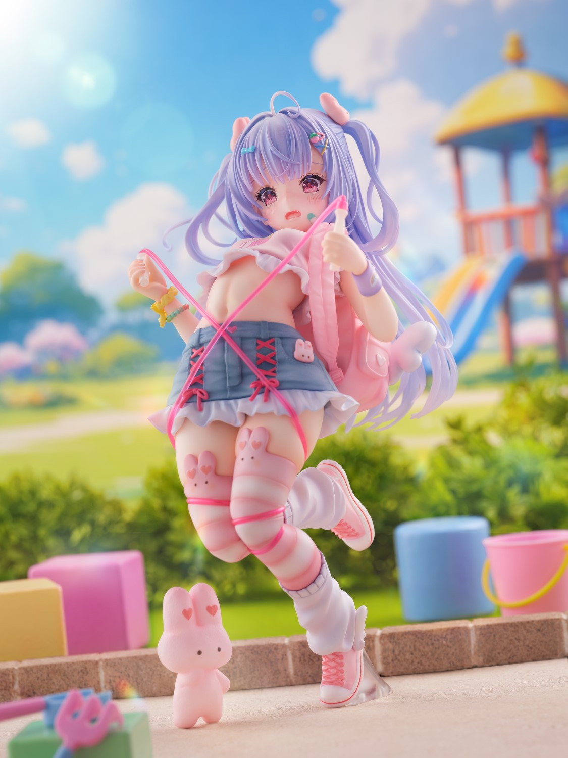 ゆゆこ氏オリジナルイラスト「なわとび女児ちゃん 羽月美卯 illustration by ゆゆこ」のフィギュア画像