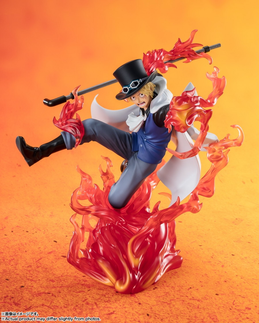 ONE PIECE「フィギュアーツZERO ［超激戦］サボ -火拳 王手飛車-」のフィギュア画像