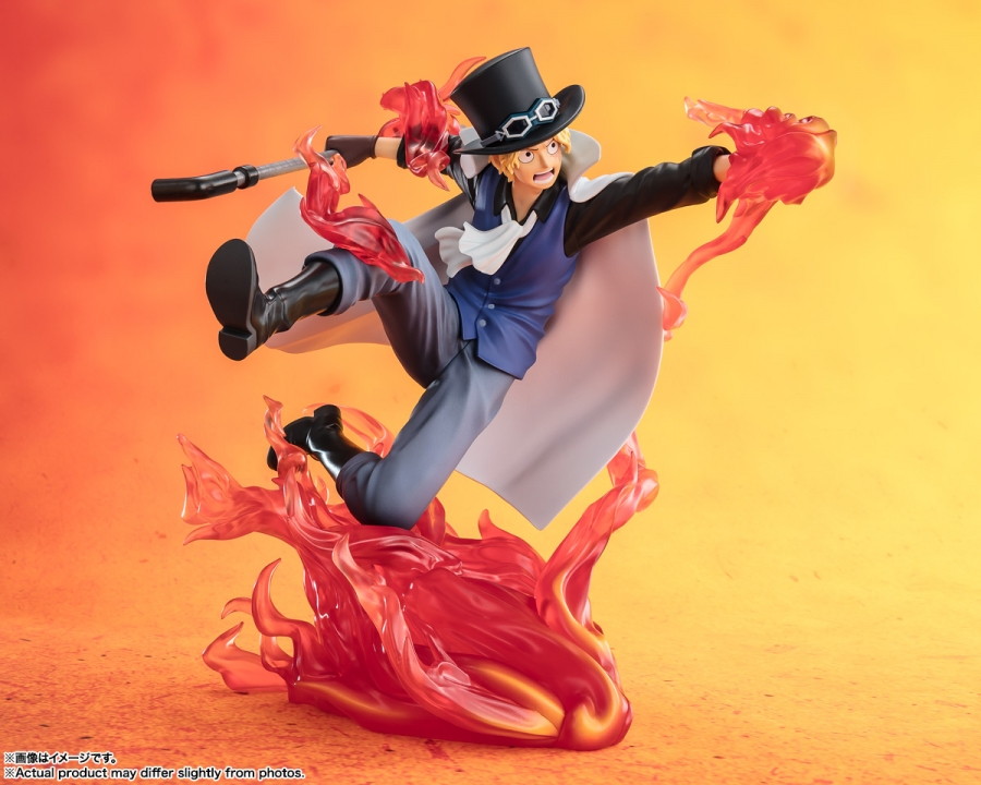 ONE PIECE「フィギュアーツZERO ［超激戦］サボ -火拳 王手飛車-」のフィギュア画像