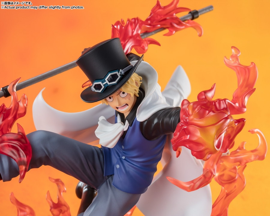 ONE PIECE「フィギュアーツZERO ［超激戦］サボ -火拳 王手飛車-」のフィギュア画像