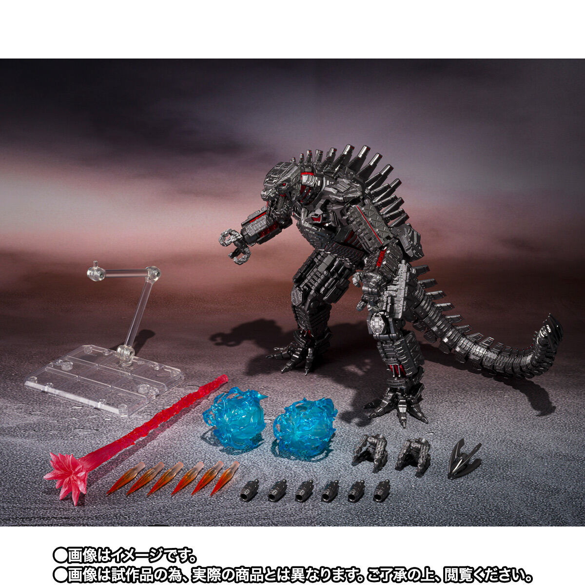 ゴジラvsコング「S.H.MonsterArts MECHAGODZILLA FROM GODZILLA VS. KONG （2021） -Final Battle Edition-」のフィギュア画像