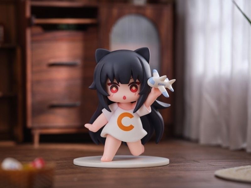 「OMAHA×蜜汁工坊 Cちゃん 猫娘スタンプシリーズ」のフィギュア画像