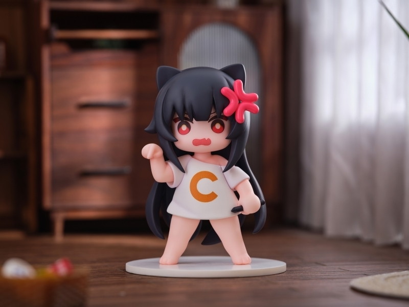 「OMAHA×蜜汁工坊 Cちゃん 猫娘スタンプシリーズ」のフィギュア画像