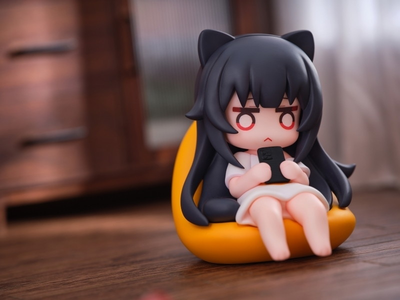 「OMAHA×蜜汁工坊 Cちゃん 猫娘スタンプシリーズ」のフィギュア画像