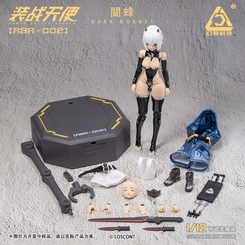 「装戦天使（アームド・バトル・エンジェルズ）シリーズ ABA-002 闇蜂（ダークホーネット）」のフィギュア画像