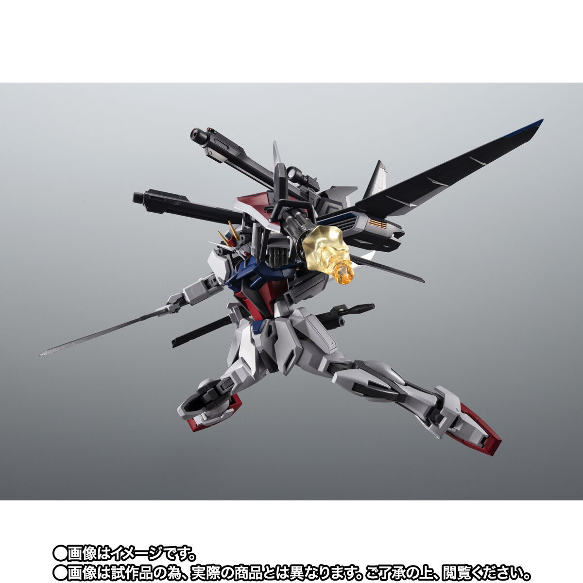 機動戦士ガンダムSEED ASTRAYシリーズ「ROBOT魂 ＜SIDE MS＞ GAT-X105 ストライクガンダム（再生機）＋I.W.S.P. ver. A.N.I.M.E.」のフィギュア画像