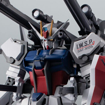 機動戦士ガンダムSEED ASTRAYシリーズ「ROBOT魂 ＜SIDE MS＞ GAT-X105 ストライクガンダム（再生機）＋I.W.S.P. ver. A.N.I.M.E.」のフィギュア