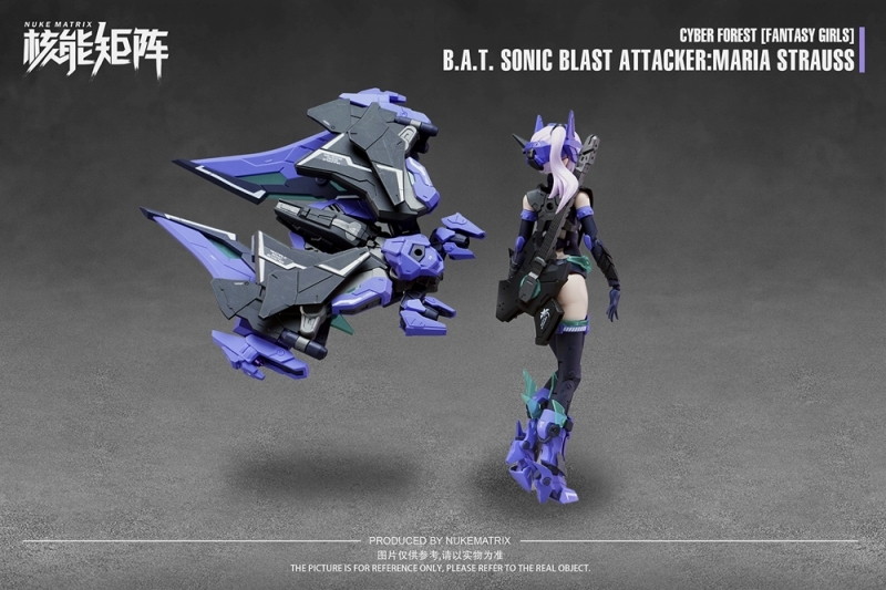 「NUKE MATRIX B.A.T. SONIC BLAST ATTACKER:MARIA STRAUSS［初回限定版］」のフィギュア画像