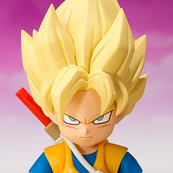 ドラゴンボールDAIMA「S.H.Figuarts スーパーサイヤ人孫悟空（ミニ）-DAIMA-」のフィギュア