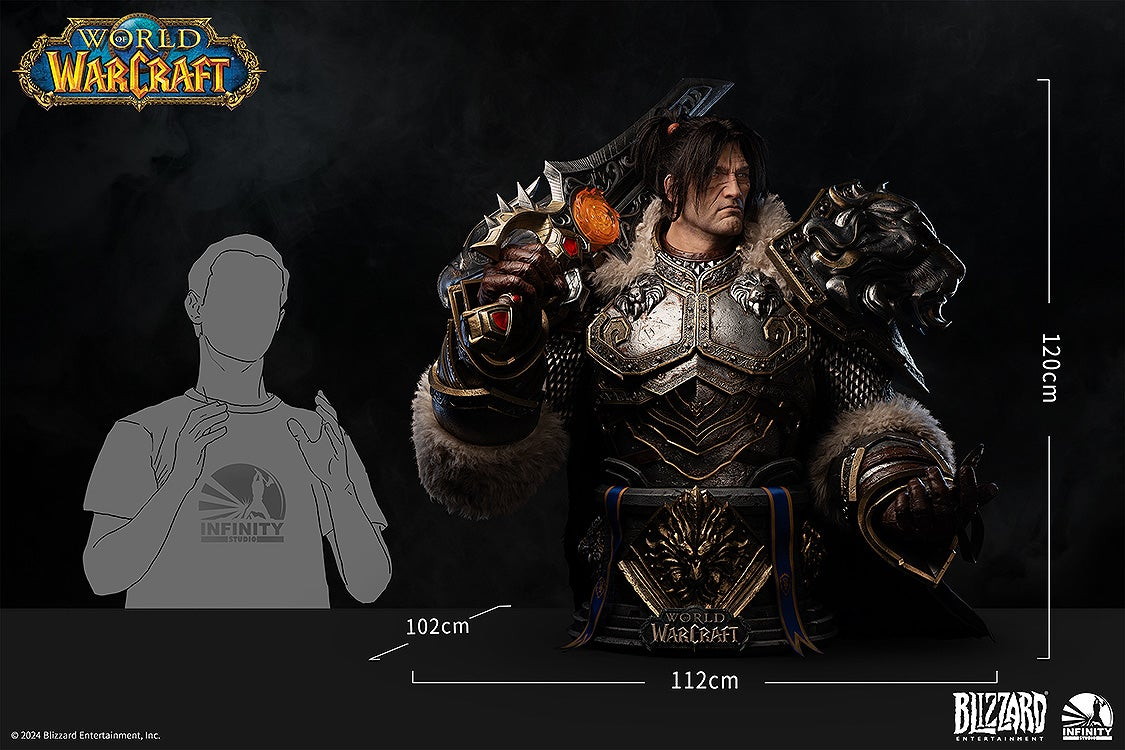 World of Warcraft「Infinity Studio X Blizzard Entertainment ＜World of Warcraft＞ Varian Wrynn life size bust」のフィギュア画像