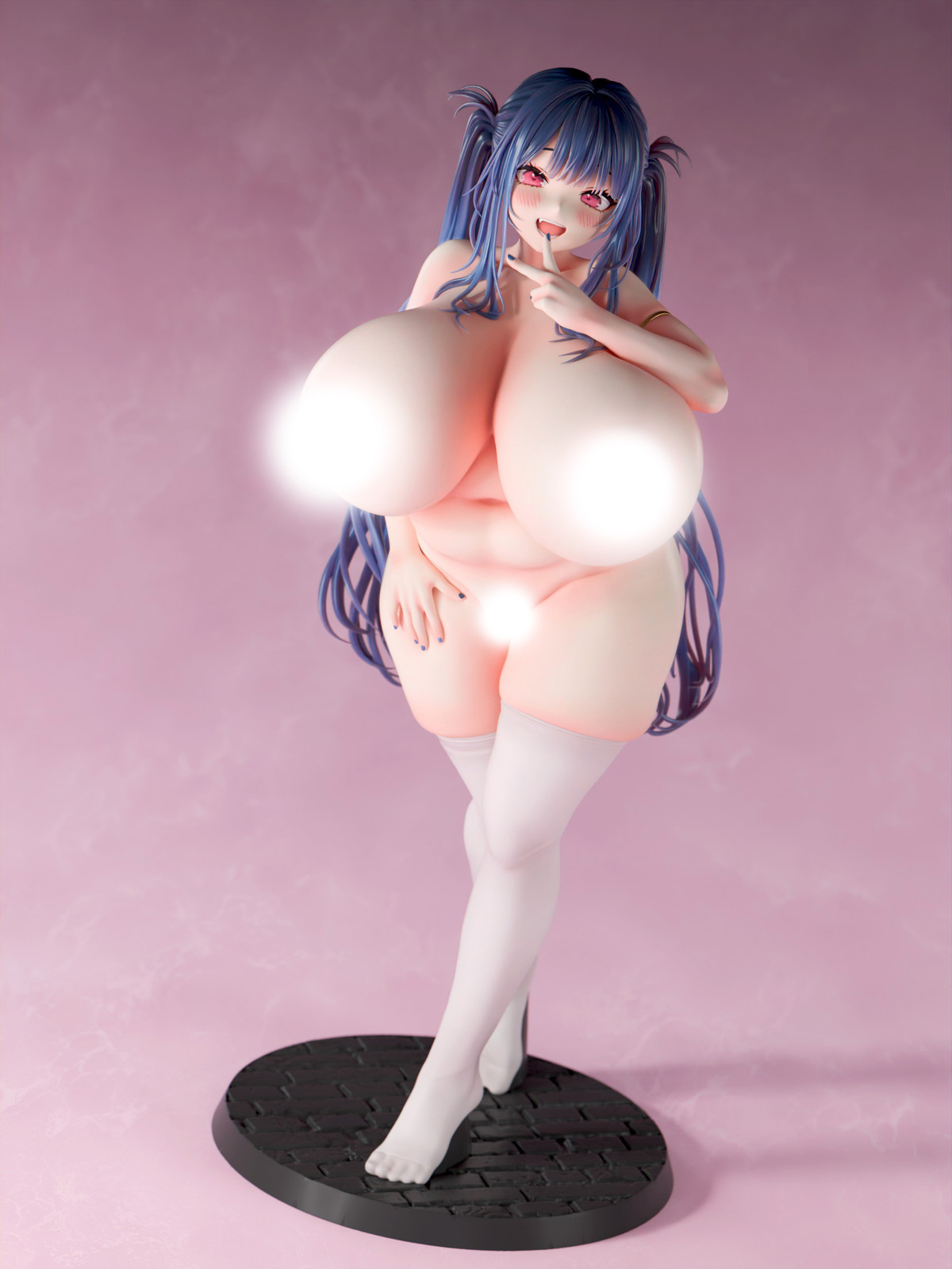 インサイトオリジナル「肉感少女 爆乳ツインテール サファイア」のフィギュア画像