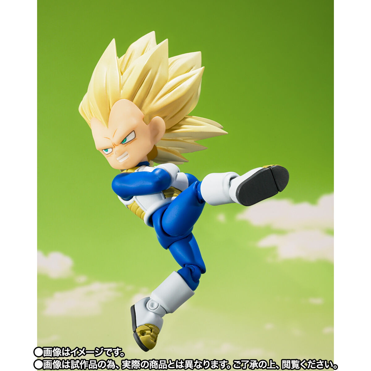 ドラゴンボールDAIMA「S.H.Figuarts スーパーサイヤ人3ベジータ（ミニ）-DAIMA-」のフィギュア画像