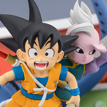 ドラゴンボールDAIMA「フィギュアーツZERO 孫悟空（ミニ）＆界王神（ミニ）-ようこそ、大冒険へ!!-」のフィギュア