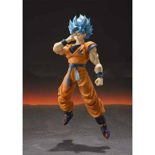 ドラゴンボール超 ブロリー「S.H.Figuarts スーパーサイヤ人ゴッドスーパーサイヤ人孫悟空-超-」のフィギュア画像