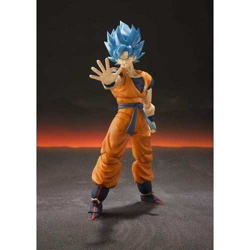 ドラゴンボール超 ブロリー「S.H.Figuarts スーパーサイヤ人ゴッドスーパーサイヤ人孫悟空-超-」のフィギュア画像