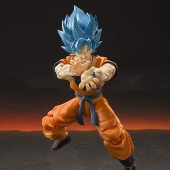 ドラゴンボール超 ブロリー「S.H.Figuarts スーパーサイヤ人ゴッドスーパーサイヤ人孫悟空-超-」のフィギュア