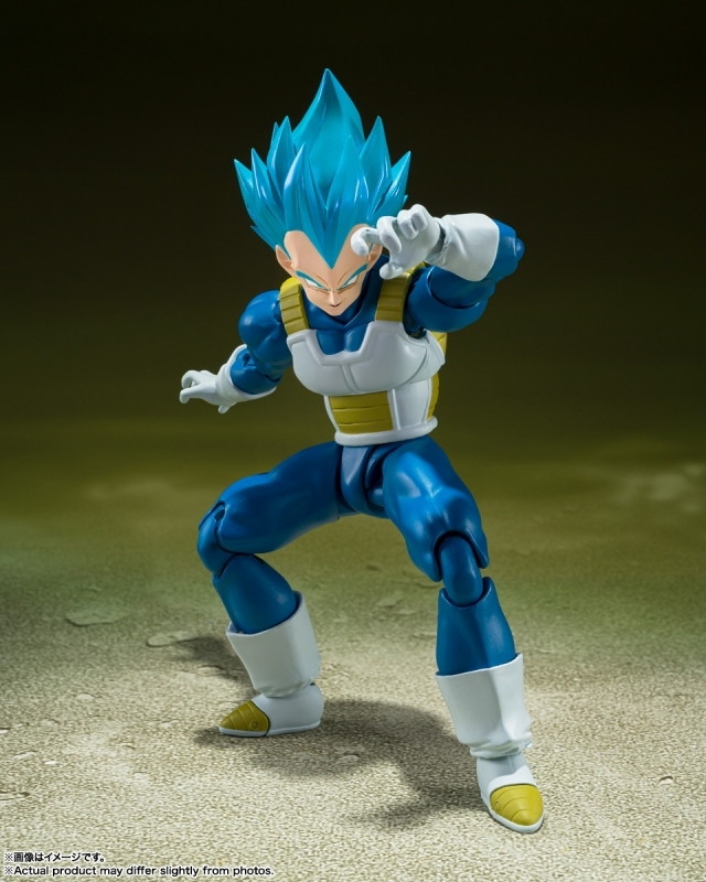 ドラゴンボール超「S.H.Figuarts スーパーサイヤ人ゴッドスーパーサイヤ人ベジータ-貫き通すサイヤ人の誇り-」のフィギュア画像