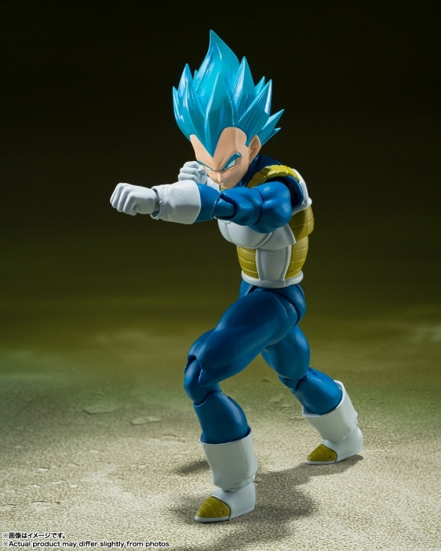 ドラゴンボール超「S.H.Figuarts スーパーサイヤ人ゴッドスーパーサイヤ人ベジータ-貫き通すサイヤ人の誇り-」のフィギュア画像