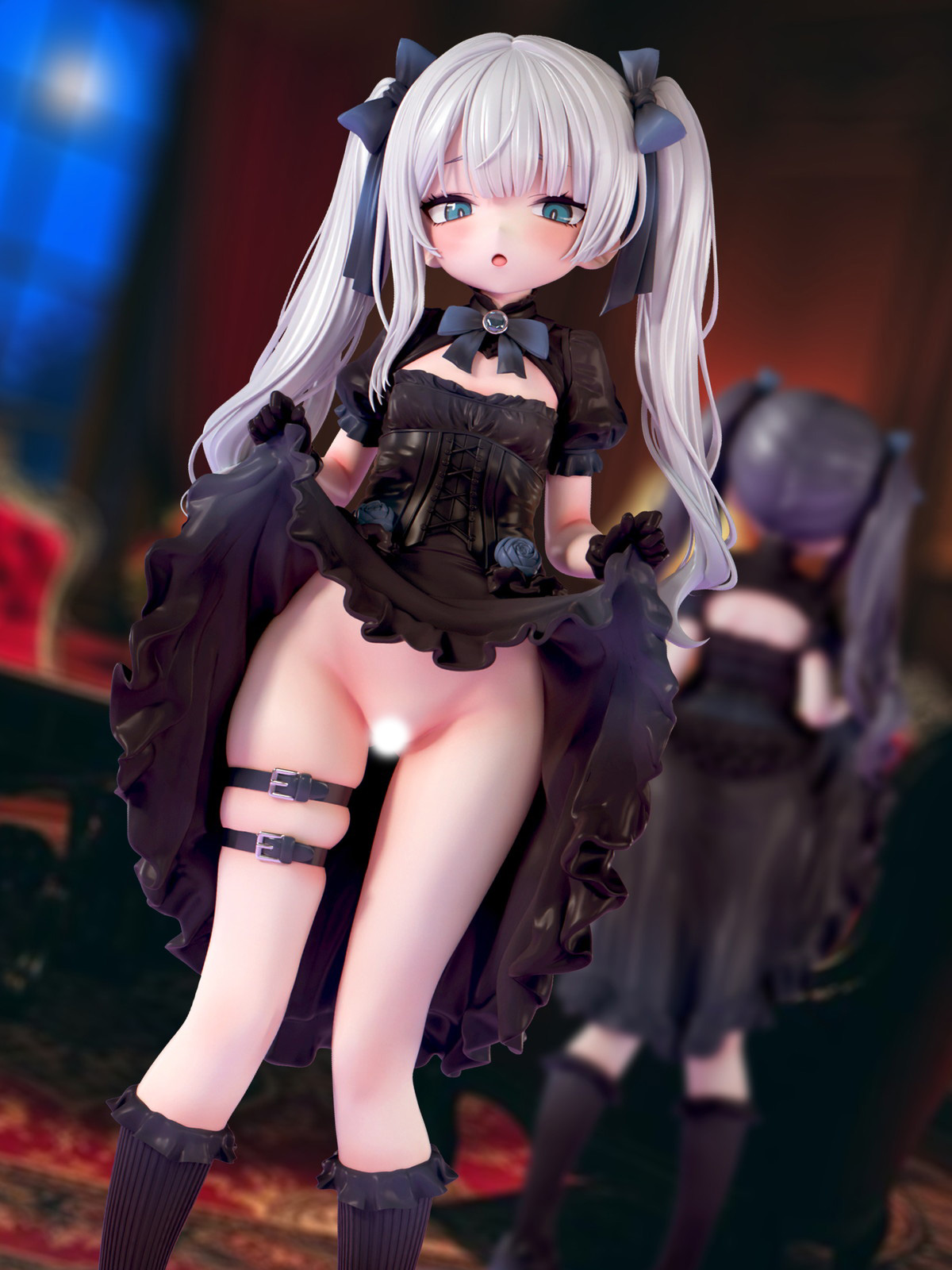 インサイトオリジナル「肉感少女 ゴシック姉妹のいたずら 黒霧ヒメル」のフィギュア画像