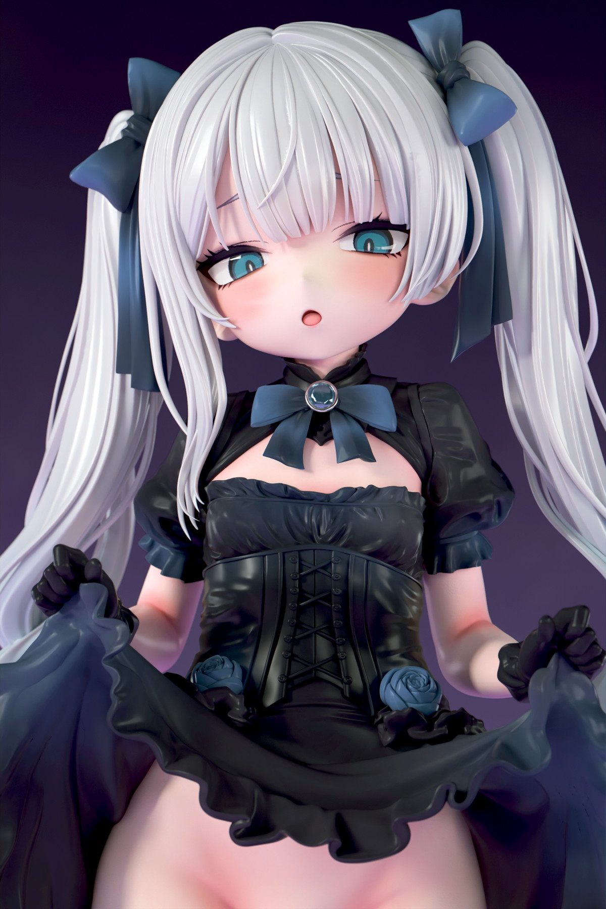インサイトオリジナル「肉感少女 ゴシック姉妹のいたずら 黒霧ヒメル」のフィギュア画像