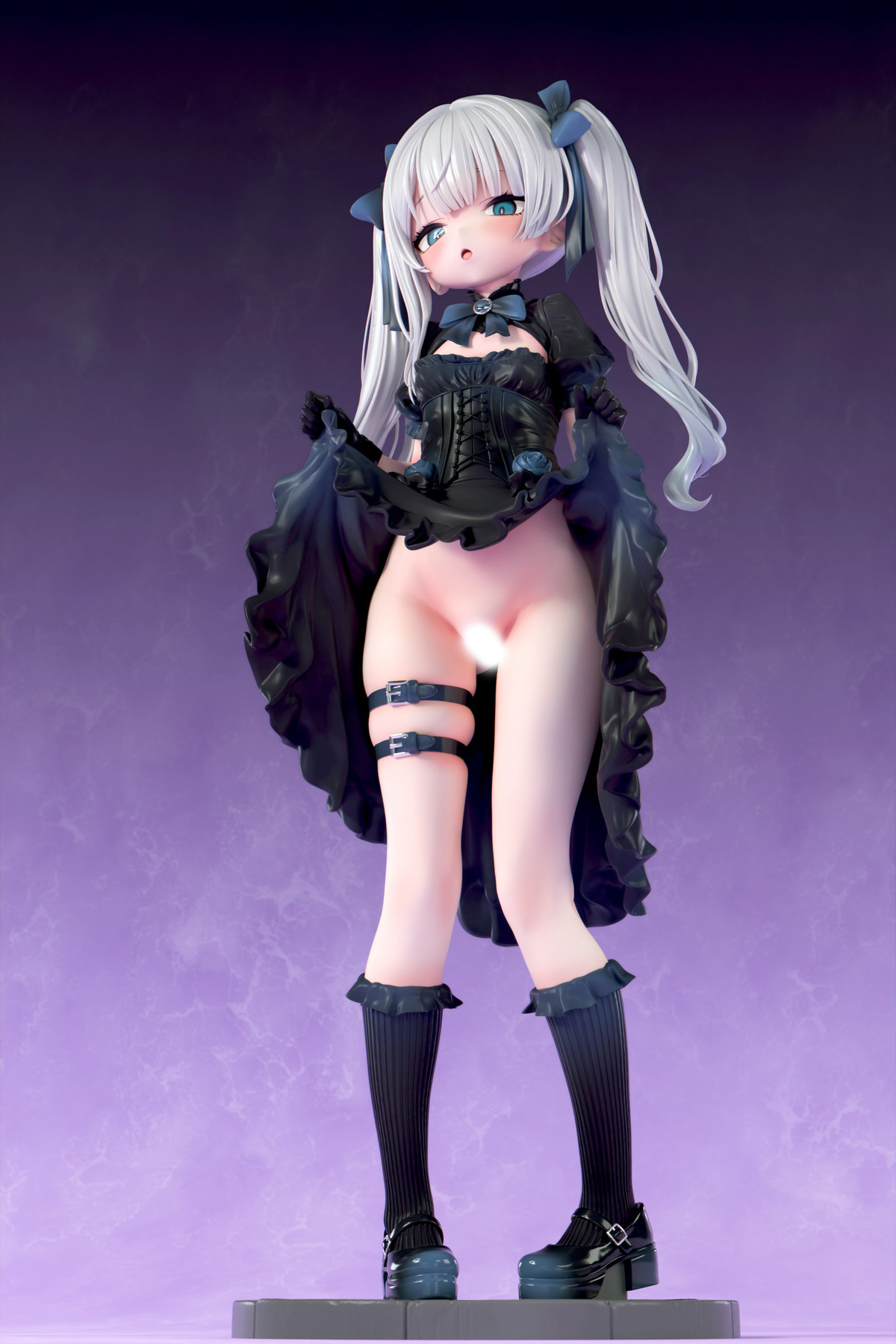 インサイトオリジナル「肉感少女 ゴシック姉妹のいたずら 黒霧ヒメル」のフィギュア画像