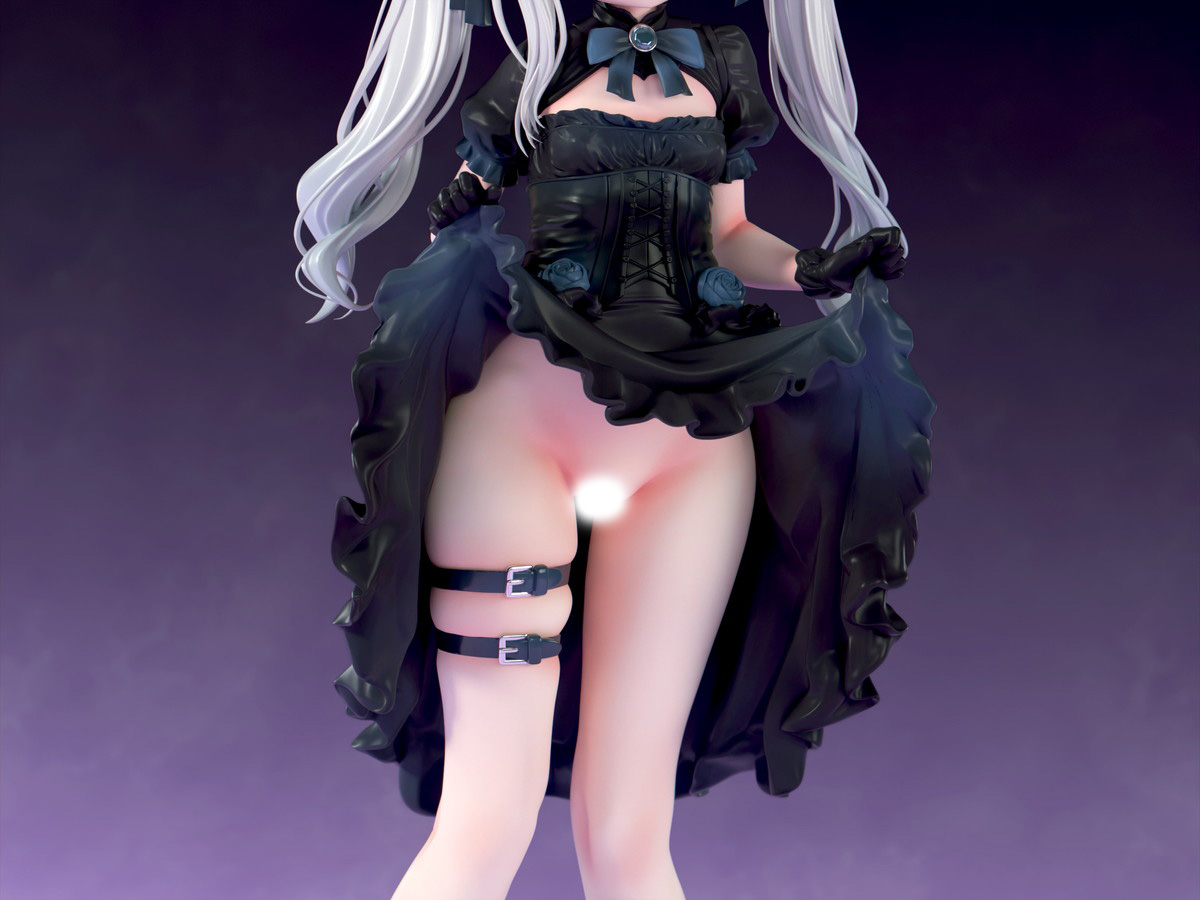 インサイトオリジナル「肉感少女 ゴシック姉妹のいたずら 黒霧ヒメル」のフィギュア画像