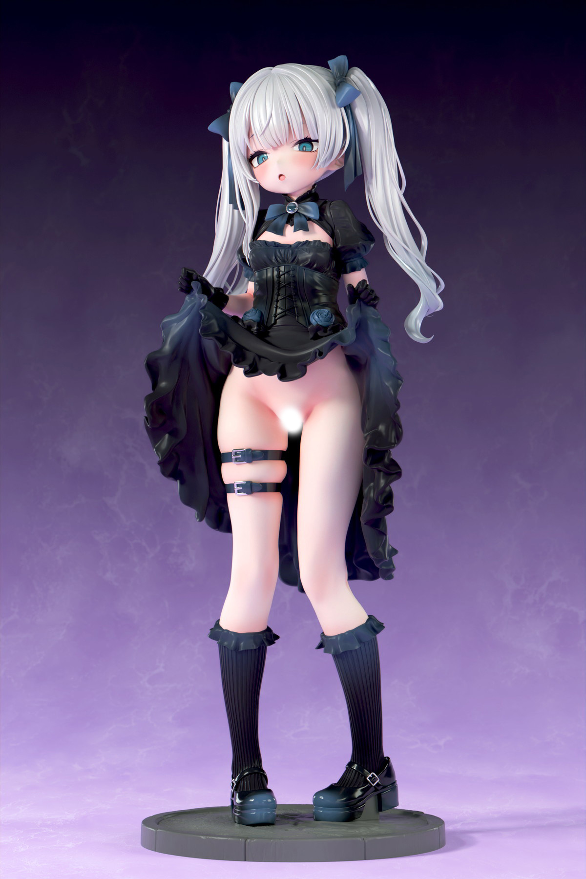 インサイトオリジナル「肉感少女 ゴシック姉妹のいたずら 黒霧ヒメル」のフィギュア画像