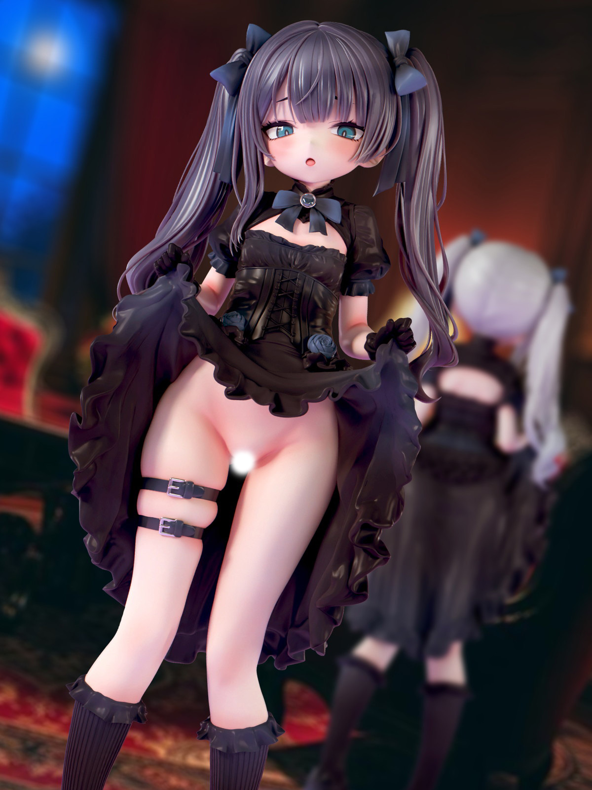 インサイトオリジナル「肉感少女 ゴシック姉妹のいたずら 黒霧メーア」のフィギュア画像