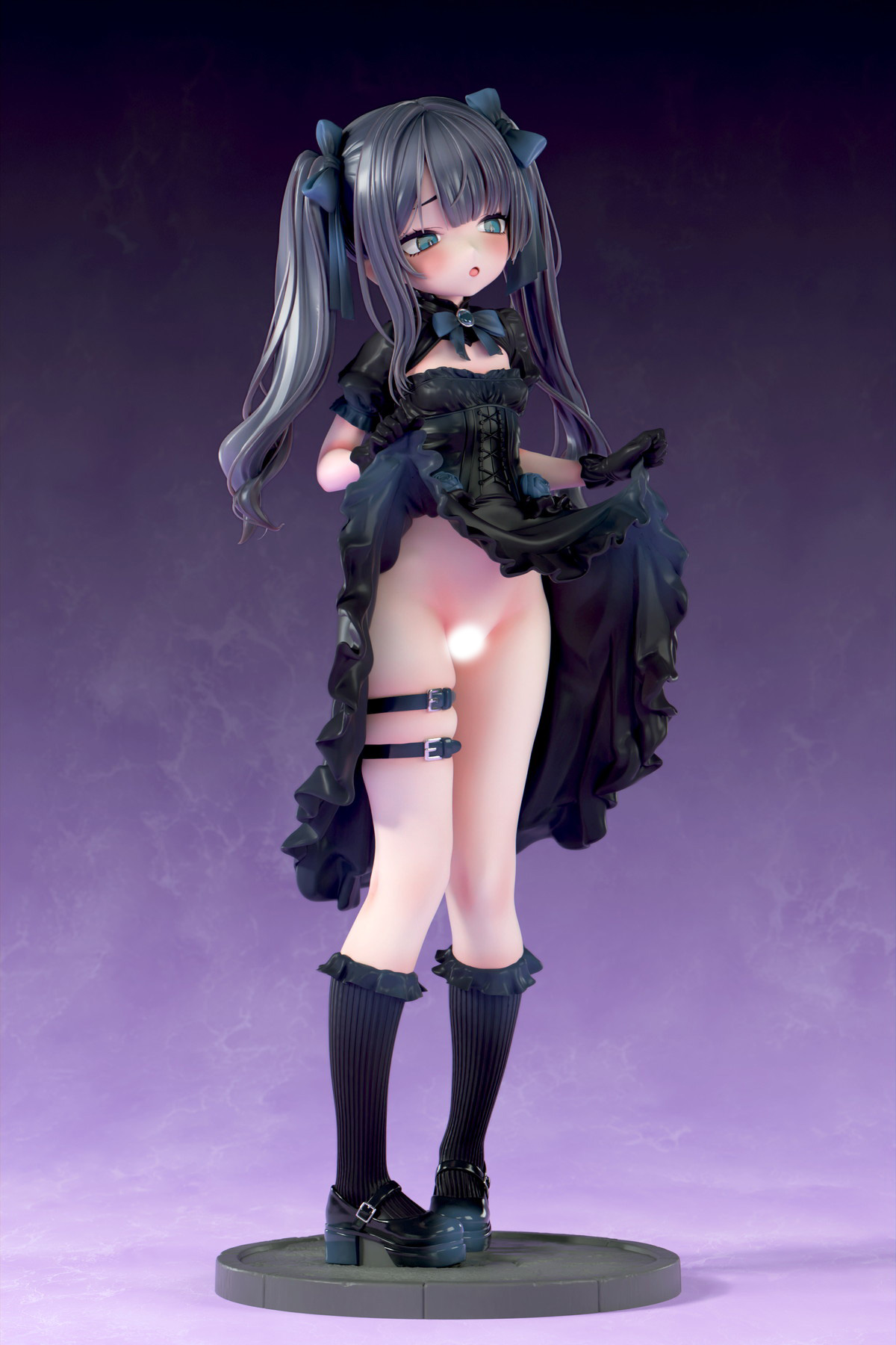 インサイトオリジナル「肉感少女 ゴシック姉妹のいたずら 黒霧メーア」のフィギュア画像