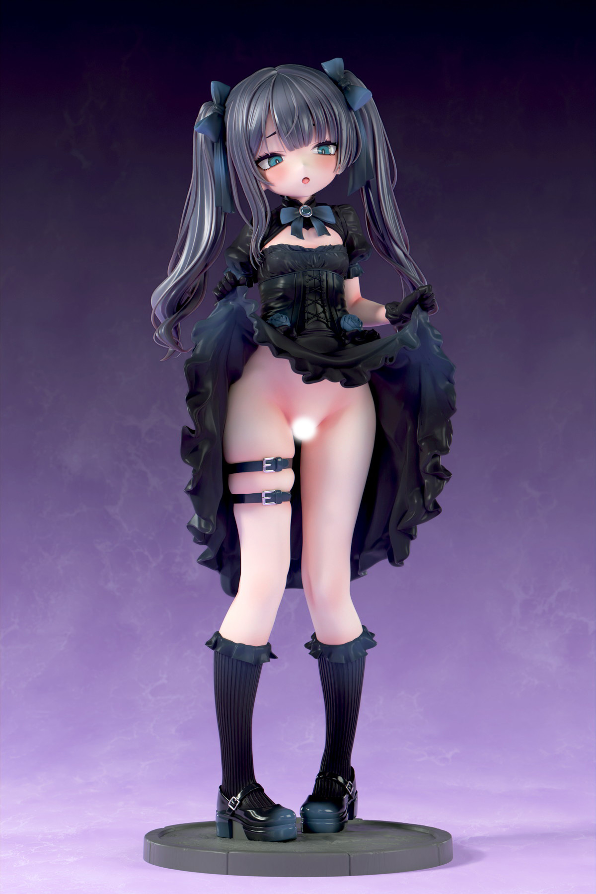 インサイトオリジナル「肉感少女 ゴシック姉妹のいたずら 黒霧メーア」のフィギュア画像