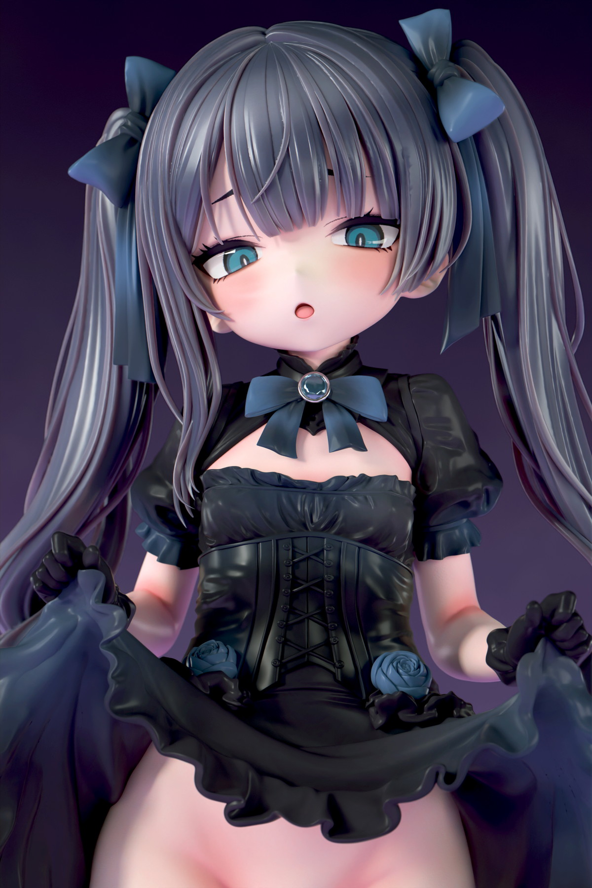 インサイトオリジナル「肉感少女 ゴシック姉妹のいたずら 黒霧メーア」のフィギュア画像