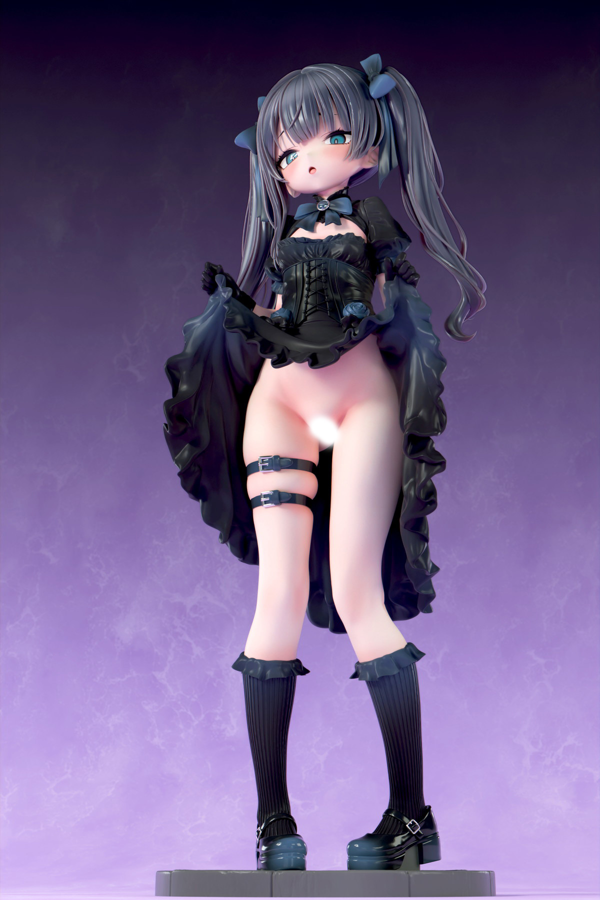 インサイトオリジナル「肉感少女 ゴシック姉妹のいたずら 黒霧メーア」のフィギュア画像
