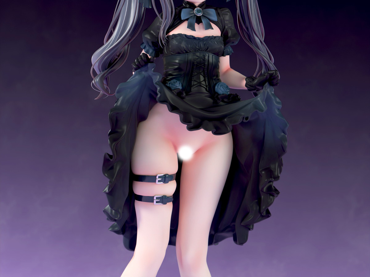 インサイトオリジナル「肉感少女 ゴシック姉妹のいたずら 黒霧メーア」のフィギュア画像