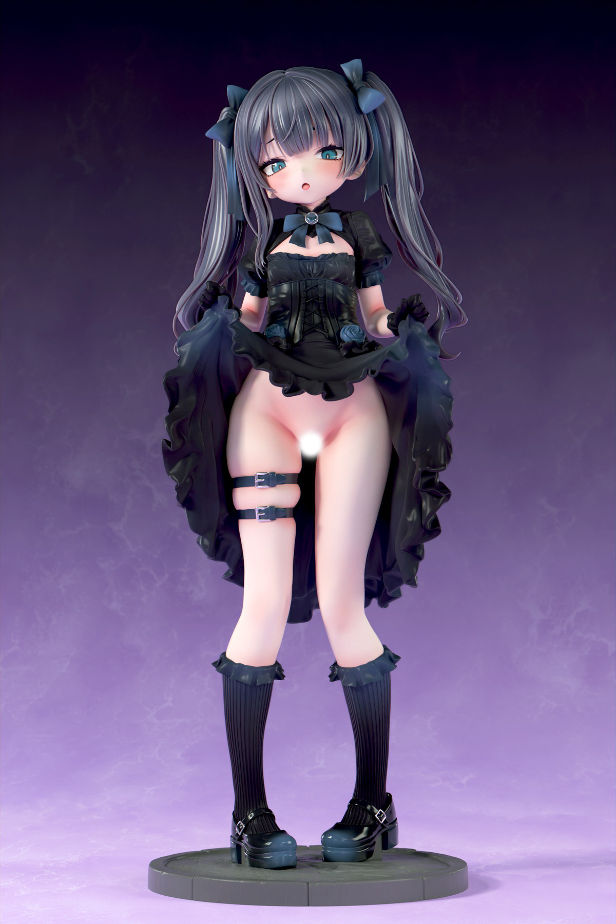 インサイトオリジナル「肉感少女 ゴシック姉妹のいたずら 黒霧メーア」のフィギュア画像