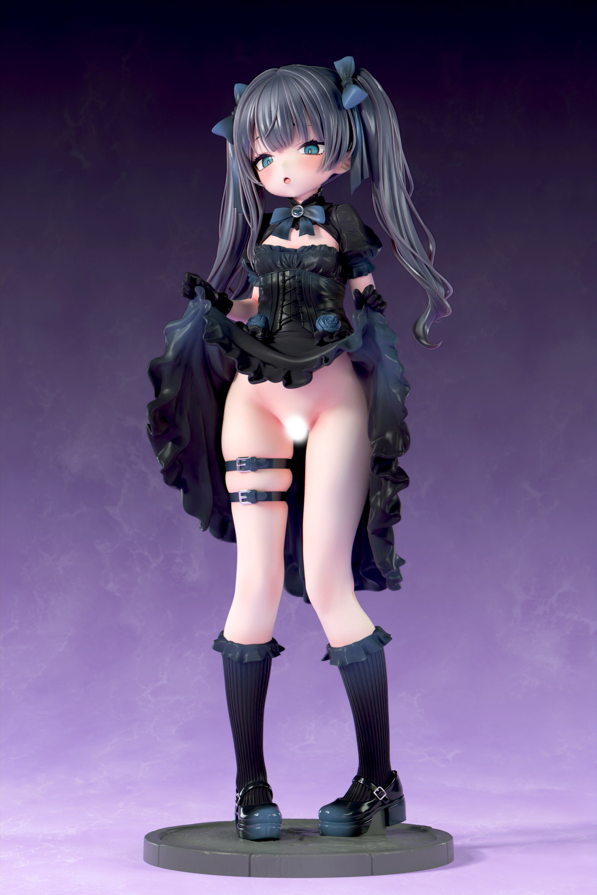 インサイトオリジナル「肉感少女 ゴシック姉妹のいたずら 黒霧メーア」のフィギュア画像