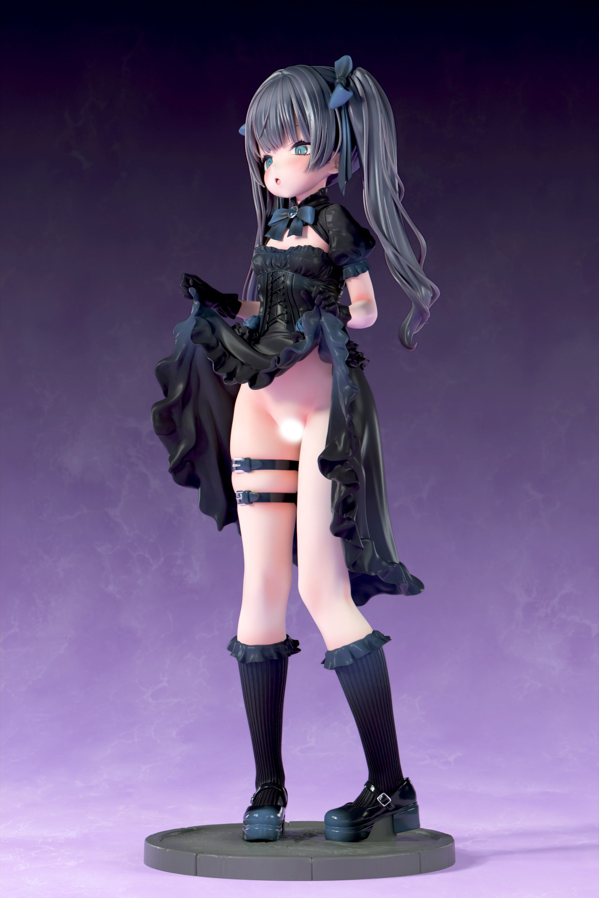 インサイトオリジナル「肉感少女 ゴシック姉妹のいたずら 黒霧メーア」のフィギュア画像