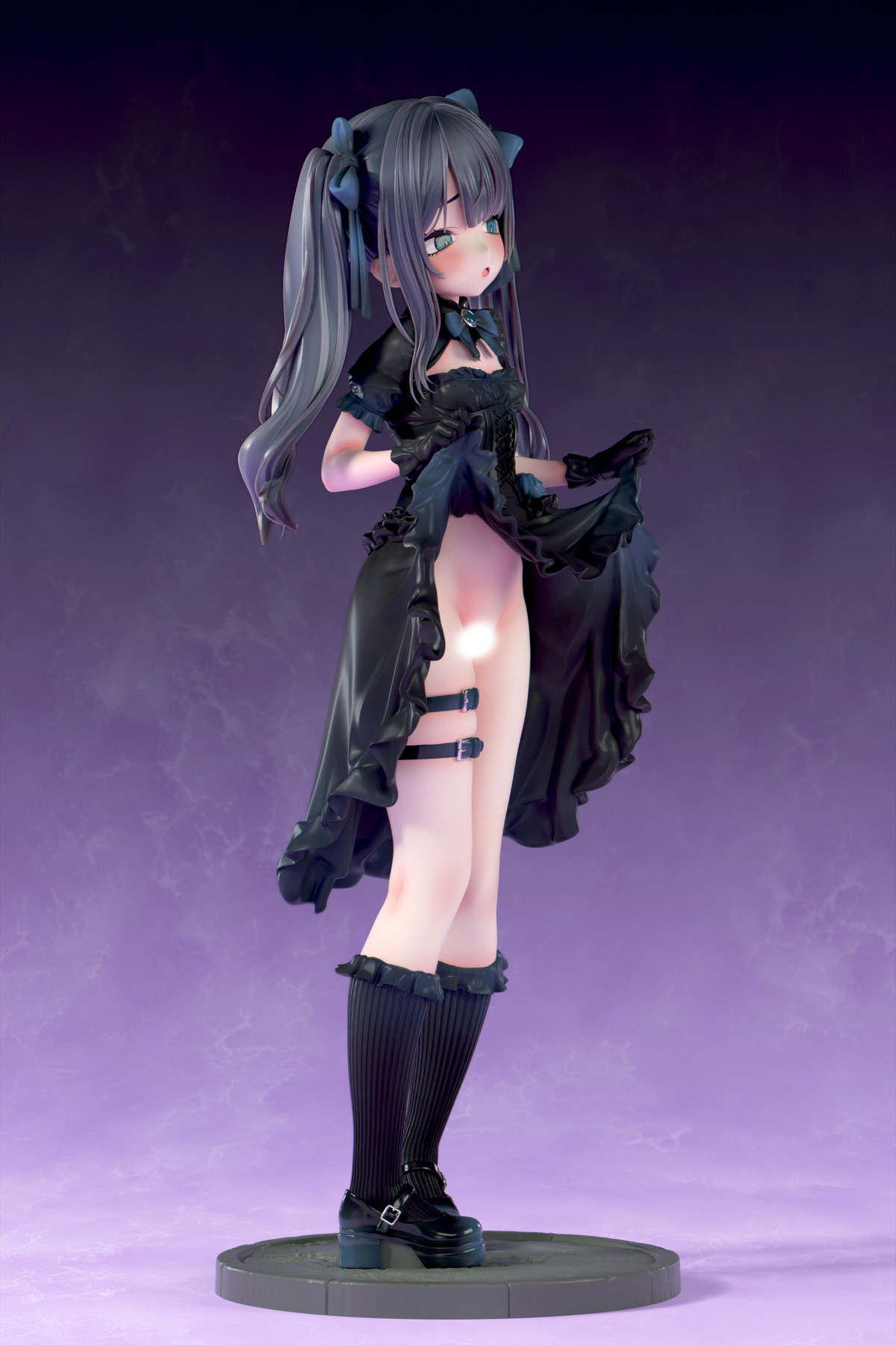 インサイトオリジナル「肉感少女 ゴシック姉妹のいたずら 黒霧メーア」のフィギュア画像