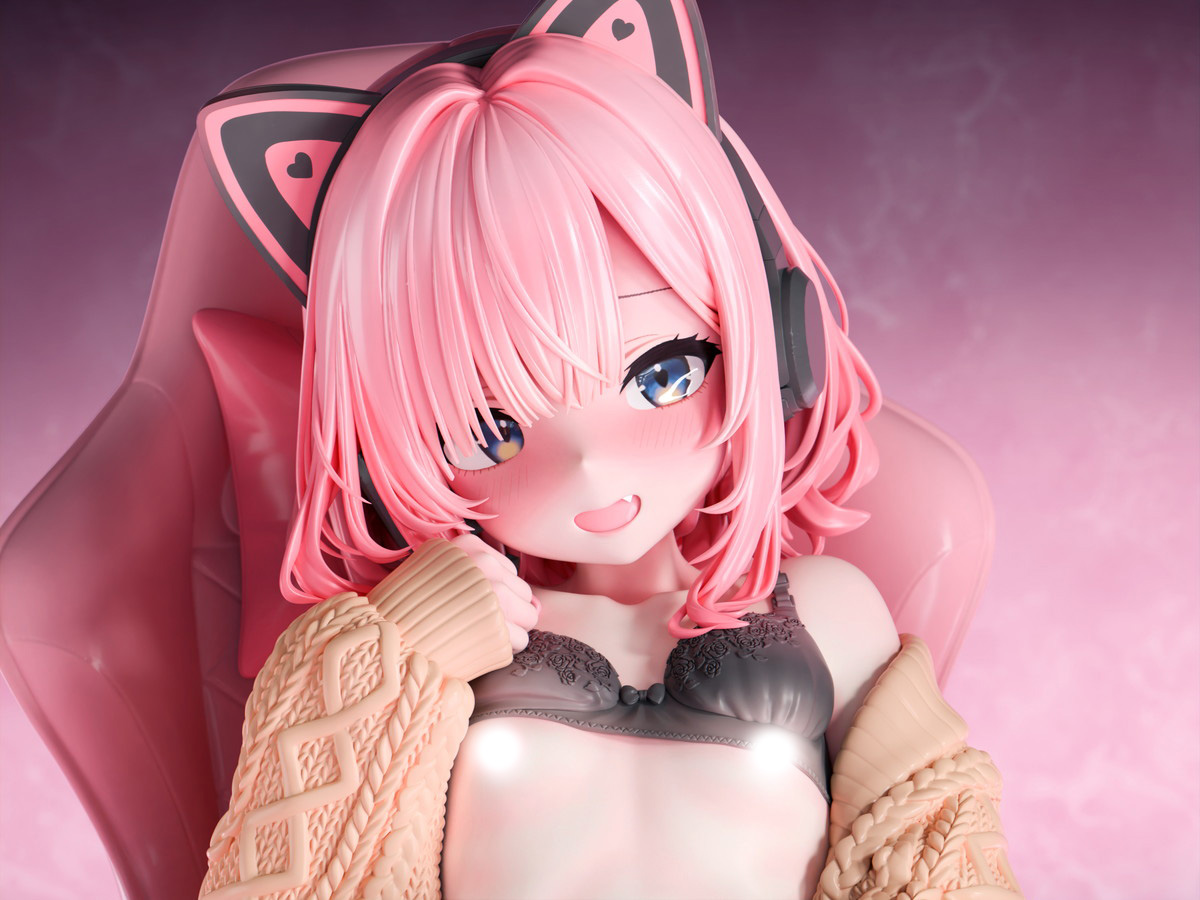 インサイトオリジナル「肉感少女 えちえちおかず配信中 猫音こにゃん」のフィギュア画像