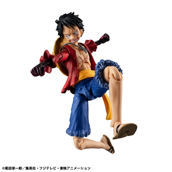 ONE PIECE「ヴァリアブルアクション Heroes モンキー・D・ルフィ 武装色の覇気Ver.」のフィギュア画像