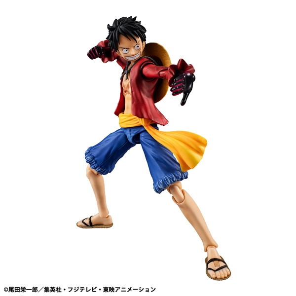 ONE PIECE「ヴァリアブルアクション Heroes モンキー・D・ルフィ 武装色の覇気Ver.」のフィギュア画像