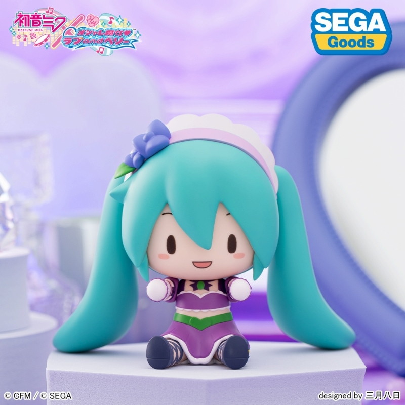 初音ミク×オシャレ魔女 ラブ and ベリー「ふわぷち デフォルメフィギュア キラリンパープル」のフィギュア画像