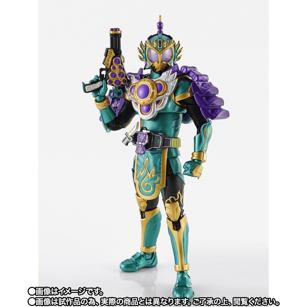 仮面ライダー鎧武「S.H.Figuarts（真骨彫製法） 仮面ライダー龍玄 ブドウアームズ」のフィギュア画像