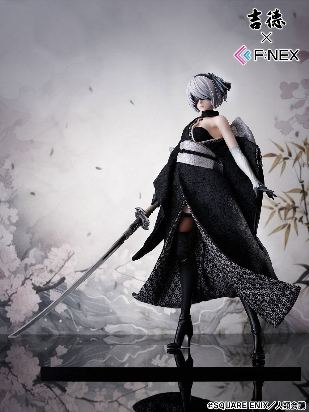 NieR:Automata Ver1.1a「吉徳×F:NEX 2B -日本人形-」のフィギュア画像