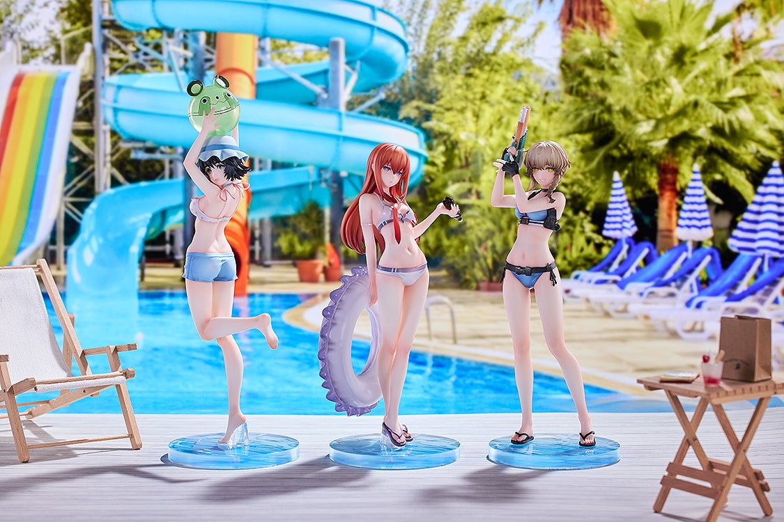 STEINS;GATE「牧瀬紅莉栖&椎名まゆり&阿万音鈴羽 水着Ver. セット」のフィギュア画像