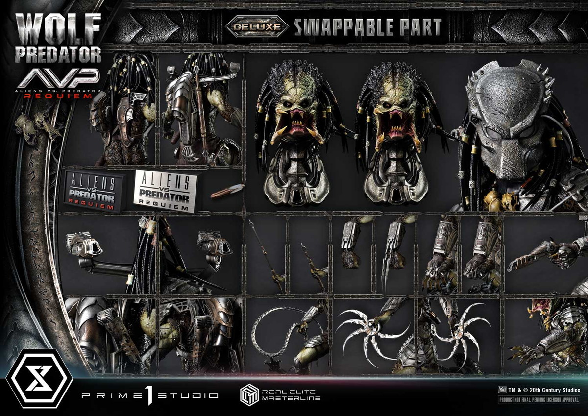 AVP2 エイリアンズVS.プレデター「リアルエリートマスタ-ライン ウルフプレデター」のフィギュア画像