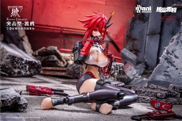 ニュークリアゴールドリコンストラクション「WOLF-MASTIFF FORCE(ウルフマスティフフォース) 鴉侍」のフィギュア画像