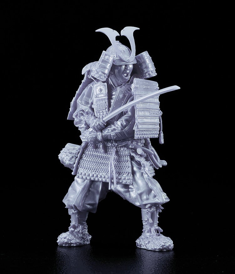 「PLAMAX 1/12 鎌倉時代の鎧武者 白銀の装 Silver color edition」のフィギュア画像