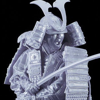 「PLAMAX 1/12 鎌倉時代の鎧武者 白銀の装 Silver color edition」のフィギュア