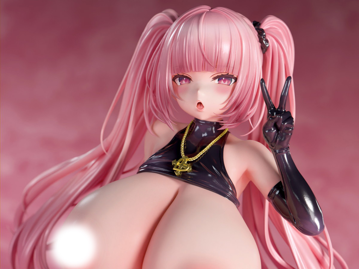 インサイトオリジナル「肉感少女 爆乳ラバードレス インカローズ」のフィギュア画像