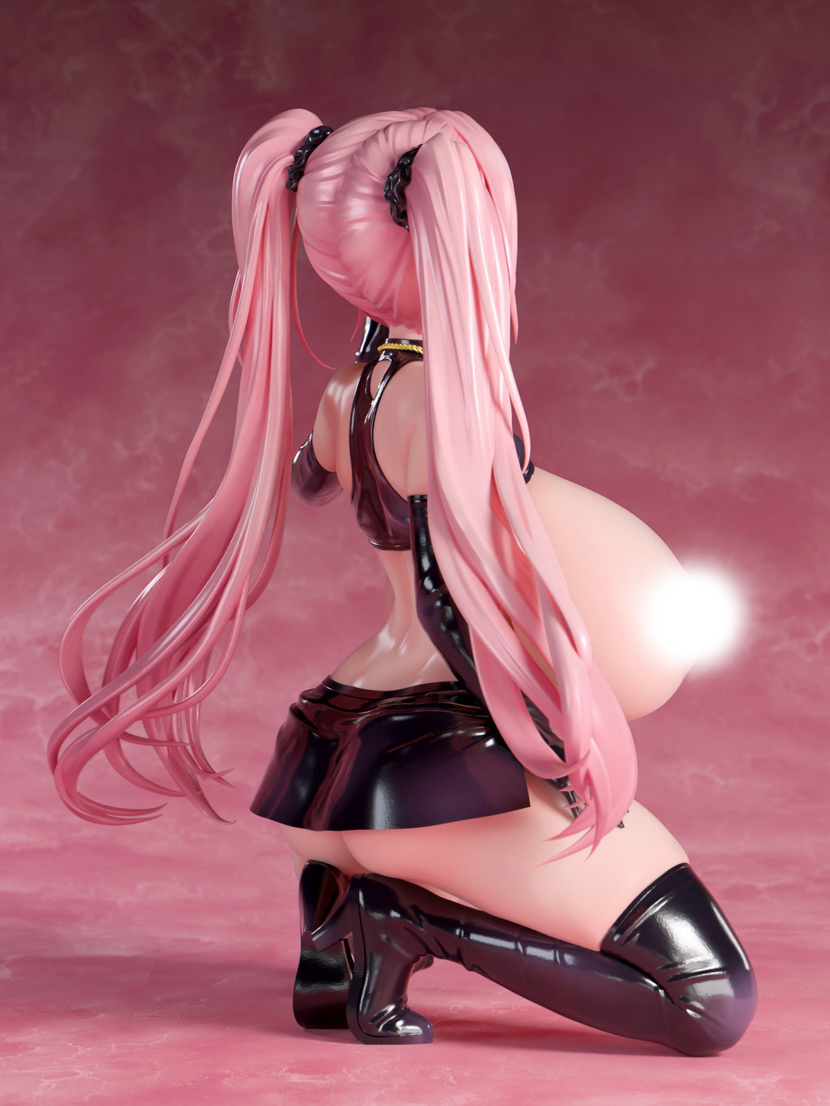 インサイトオリジナル「肉感少女 爆乳ラバードレス インカローズ」のフィギュア画像